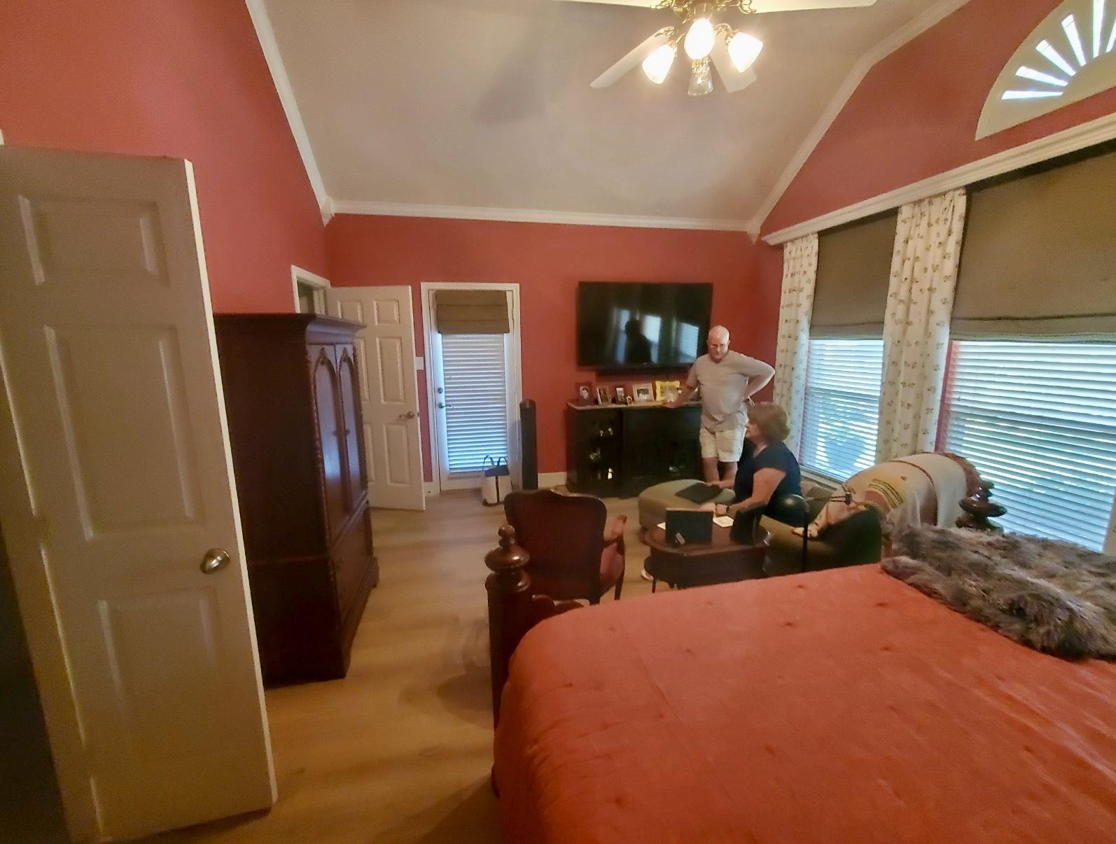 LeBlanc project primary bedroom before the remodel by Landry Designs