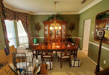 LeBlanc project dining room before the remodel by Landry Designs